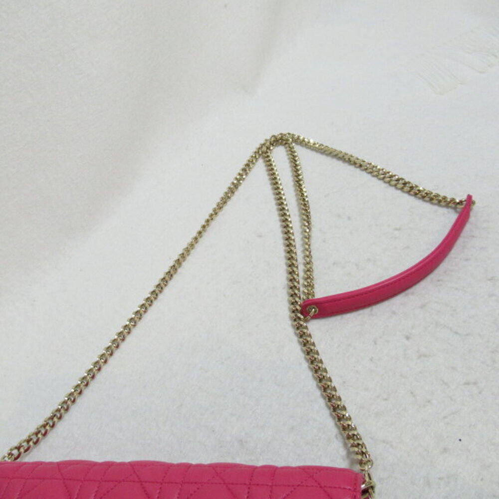 Dior chain wallet Shoulder Bag lambskin pink - Picture 7 of 10